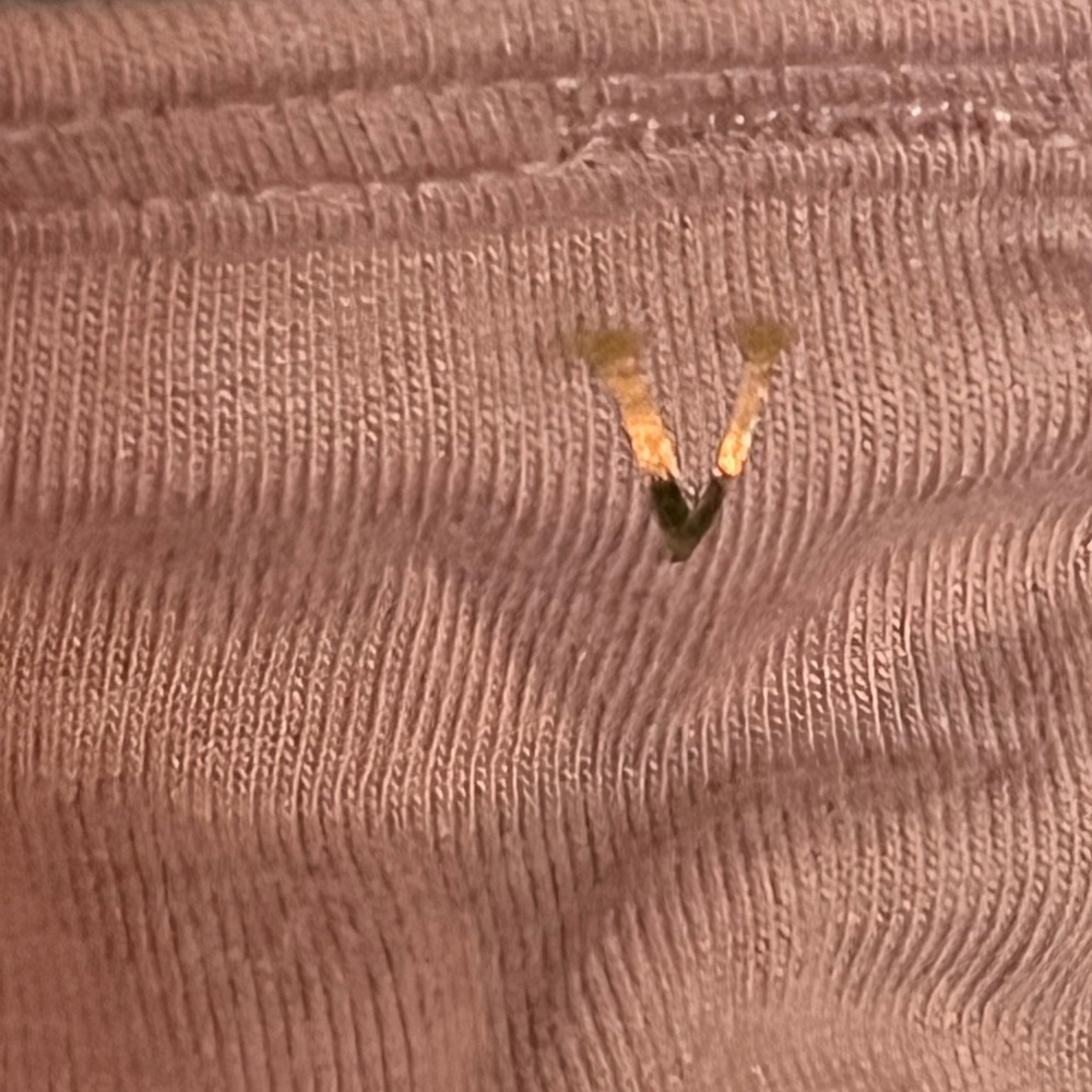 V-Embroidered Pink Sweater